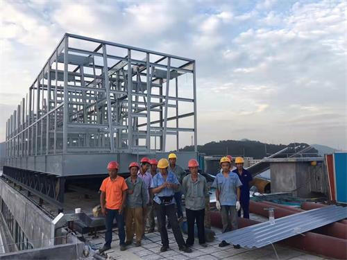 低噪音玻璃鋼冷卻塔效果好實用也方便